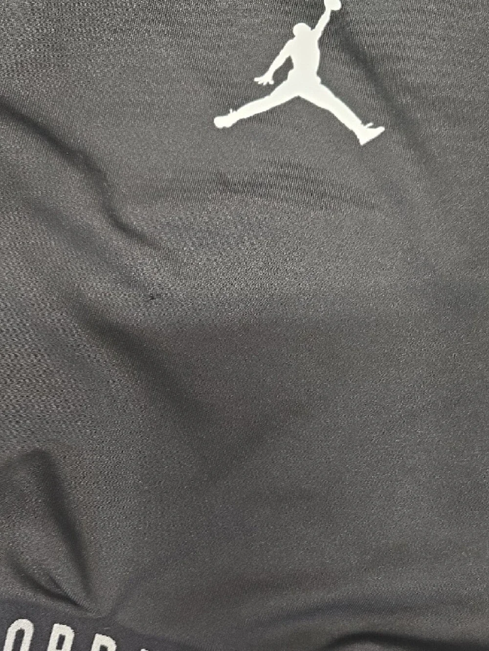 Jordan Black Crop Tank with White Jumpman Logo - Picture 4 of 8